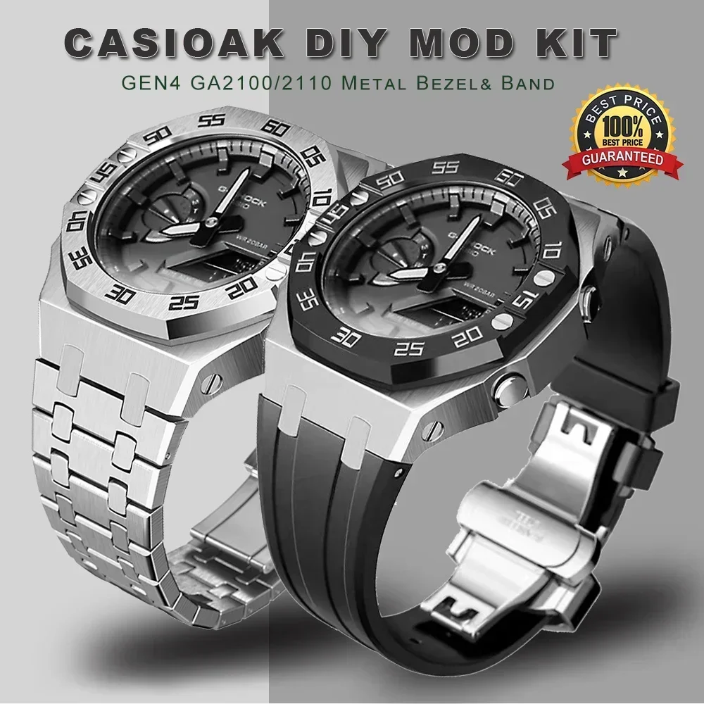 Audemars Piguet Watch Royal Oak - Casioak mod kit gen4 ga2100 metall