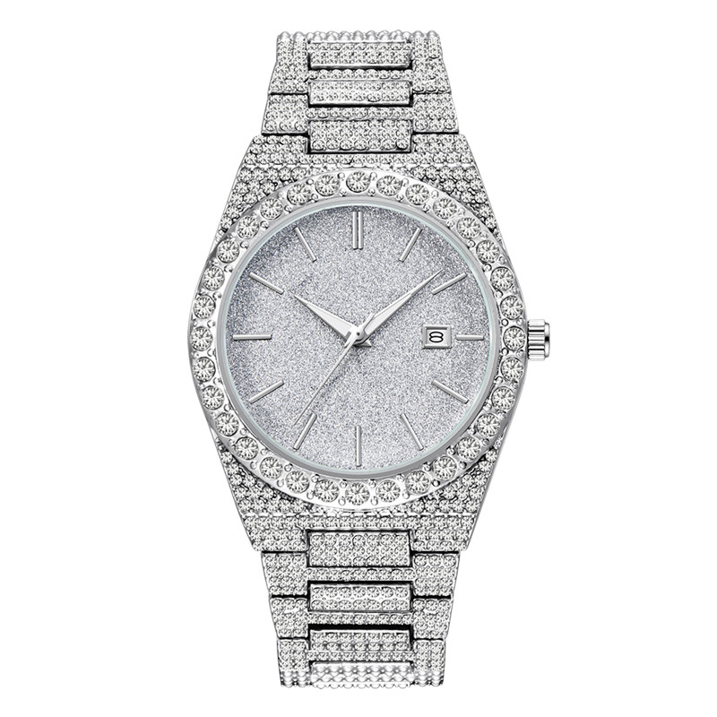 Luxury Watch Magazine - Herren Luxusuhren: Hip-Hop Diamant-Mode mit Legierungsarmband,