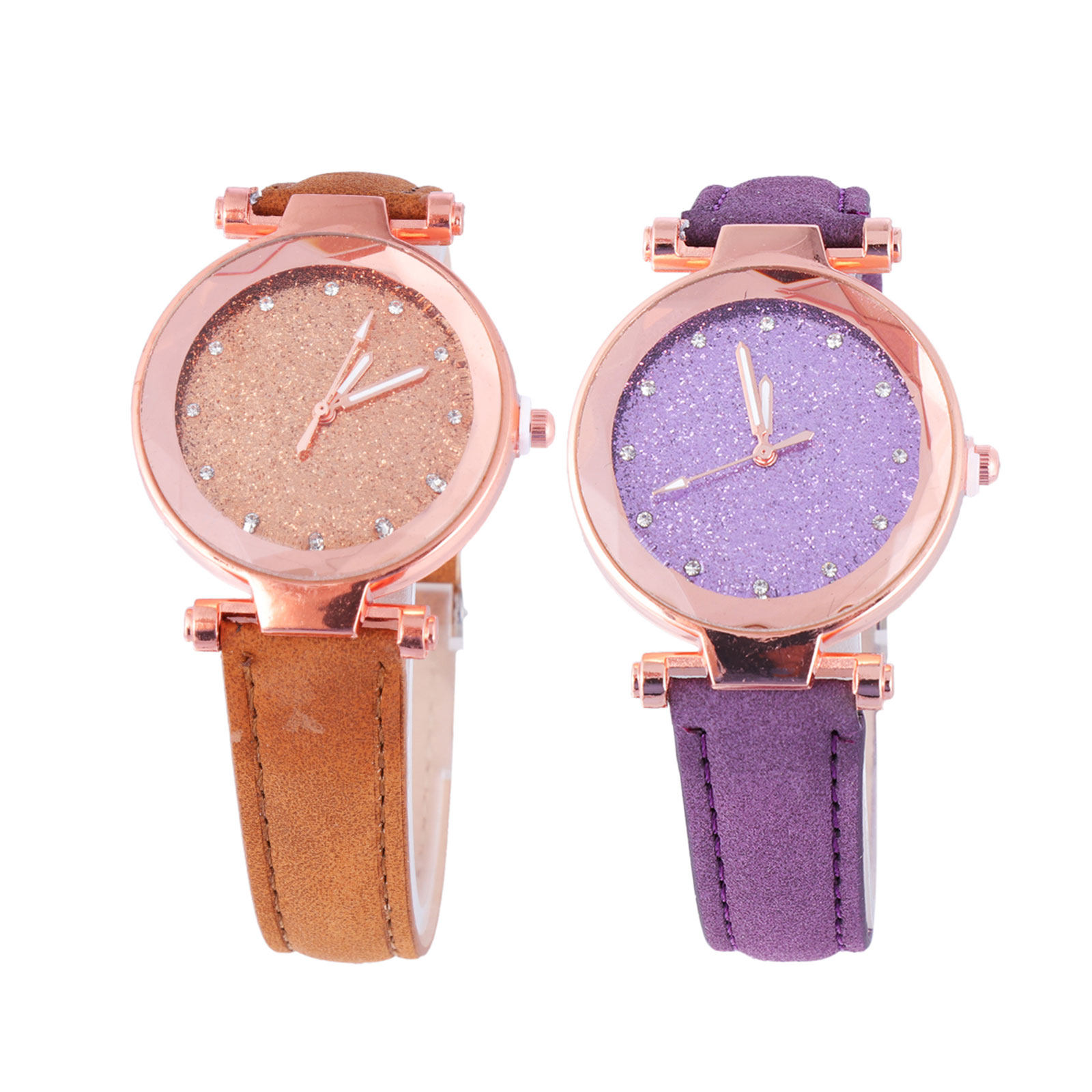 2 Stück Damen-Quarzuhr, glitze – Luxury Watch Gift For Her Bewertung und Preis