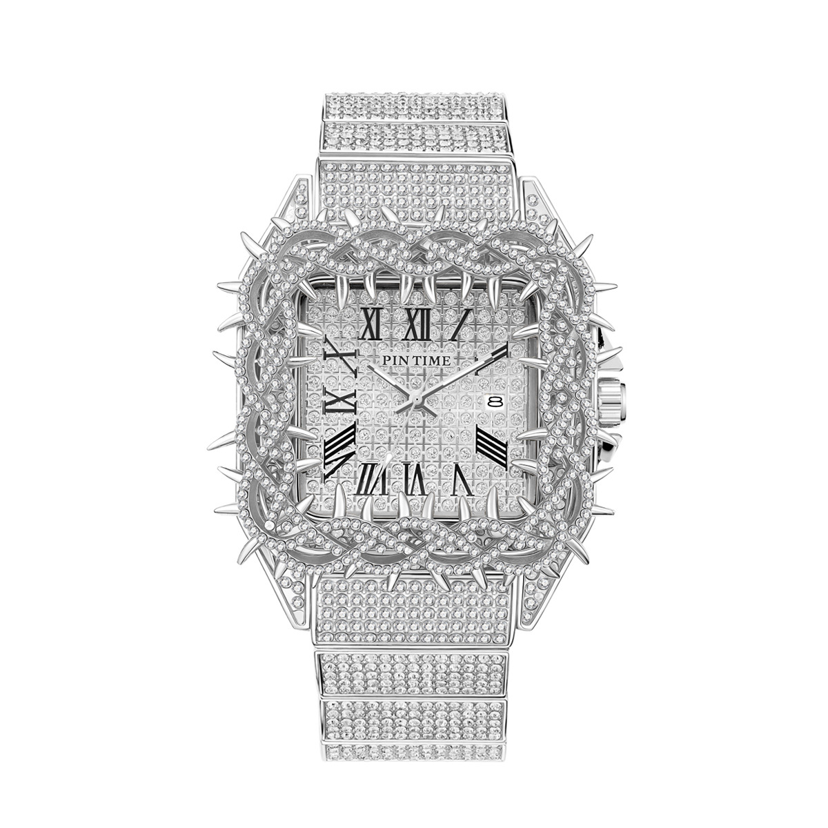Iced Out Quadratische Herren-Q – Luxury Watch Iceberg Bewertung und Preis