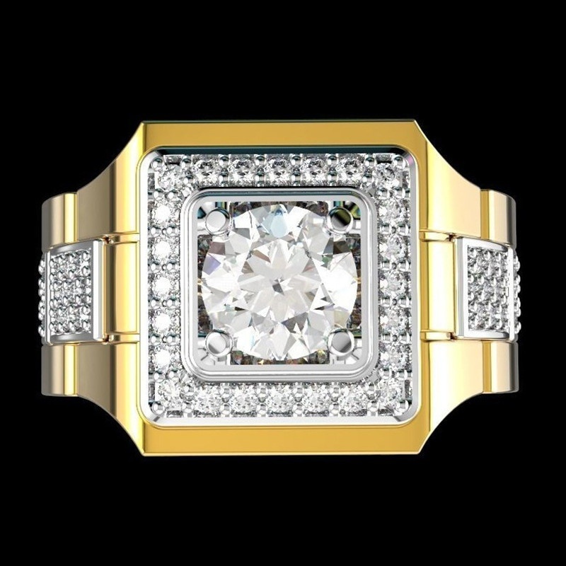 Luxuriöse Herren-Ringe mit wei – Luxury Watch Iceberg Bewertung und Preis